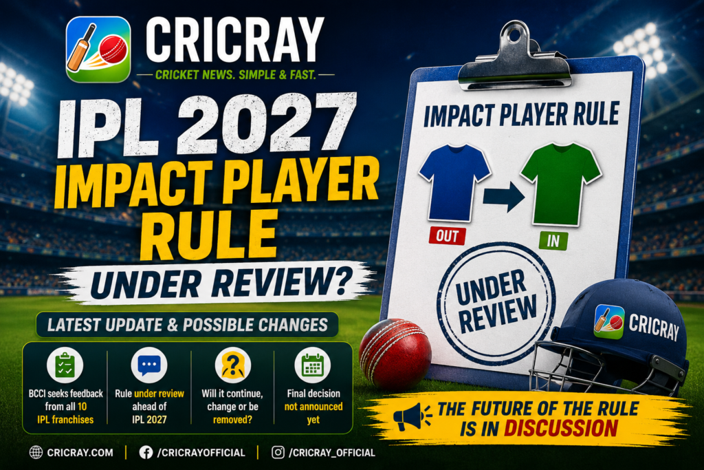 IPL 2027 Impact Player rule latest update and review
